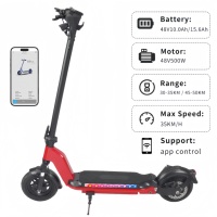 Scooter électrique à deux roues Capacité de charge de 150 kg Batterie au lithium Autonomie jusqu'à 60 km Moteur 500 W Étanche