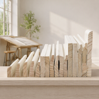 Plinthe en pin blanc apprêté pour la construction intérieure moderne et la menuiserie de construction - Vente en gros