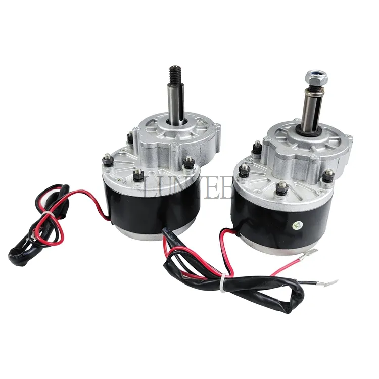 Motor elétrico para veículos pully/engrenagem/eixo tipo my1016 24v 36v 250w 350w dc