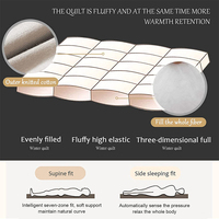 Matelas compressé pliable pratique pour hôtel, en boîte, tailles simple, double et queen, surmatelas en mousse à mémoire de forme en gel, vente en gros