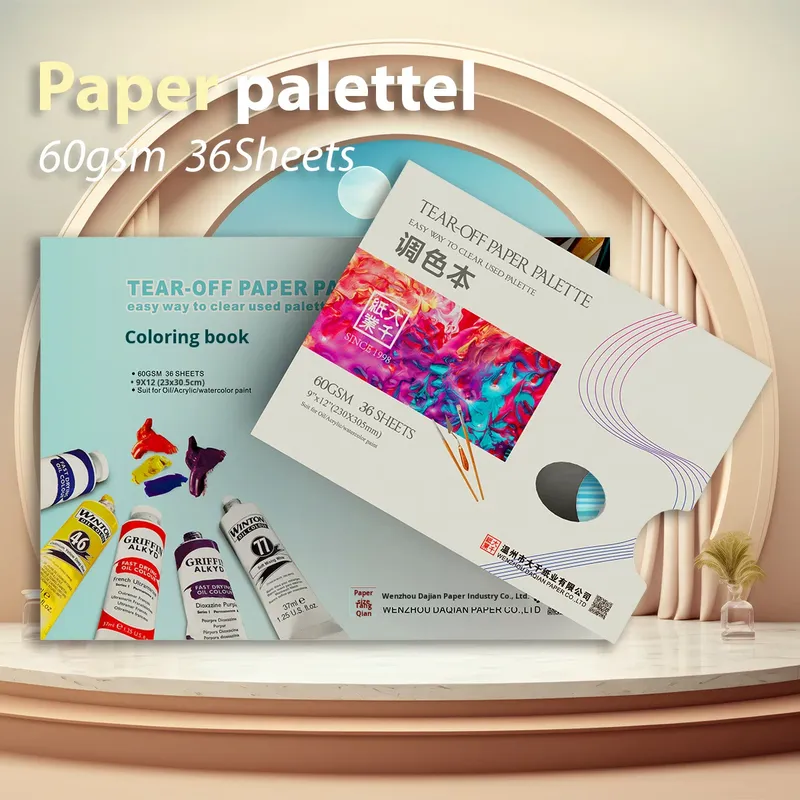 DAQIAN Customized Paper Palette 60gsm Paper