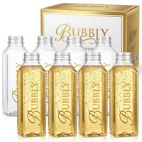 Bouteille de jus en PET transparente écologique pour eau, lait, thé, boissons et sodas, 200 ml, bouchon à vis, camping, randonnée, vaisselle de voyage