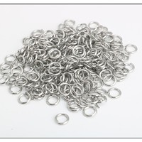 Anneaux fendus en acier inoxydable F110 pour bijoux DIY, fermoirs, connecteurs de chaîne à maillons multiples, anneaux ouverts, petits anneaux fermés