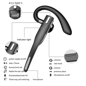 Auriculares Inalámbricos 5.2 con Gancho para la Oreja, Monoauriculares para Conductor de Camión, Modelo YYK-525, Auriculares de Oficina con USB - Product Image 6