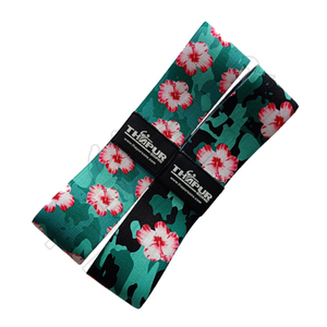 Conjunto al por mayor de 3 bandas de entrenamiento de gimnasio de gran resistencia, banda de ejercicio con logotipo personalizado, entrenamiento de tracción, látex duradero, algodón, Fitness - Product Image 2