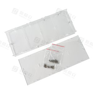 Caja de almacenamiento de tornillos de metal con 4 compartimentos para juegos de cartas - Product Image 3