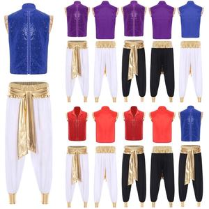 Custom Wholesale Dancewear Mens <b>Halloween</b> Cosplay <b>Party</b> Arabian Prince Dance Costume Performance Wear - Product Image 2