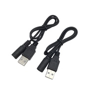 Adaptateur de prise d'alimentation DC femelle JFS DC5521 5.5x2.1/3.5x1.35, longueur personnalisable, boîtier en laiton, conducteur en cuivre 600V, PVC
