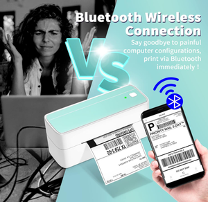 PM241-BT 80Mm 4 Inch Tốc Độ Cao Nhiệt Vận Chuyển Máy In Nhãn Waybill Mã Vạch Sticker Máy In Màu Xanh Răng Cho Thể Hiện Ngành Công Nghiệp - Product Image 4