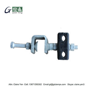 Sambungan tiang listrik baja dan penjepit timbal bawah karet - Product Image 2