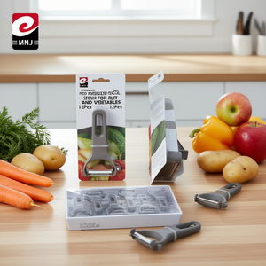 Pelapatate Mnj 12,5 cm in acciaio inossidabile, utensile da cucina per frutta e verdura, set da 12 pezzi - Product Image 3