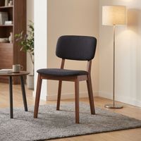 Chaise de salle à manger contemporaine en bois massif, durable, avec revêtement, pour restaurants et cafés, vente en gros