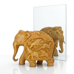 Wood Carving elephant - Product Image 2