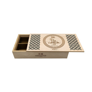 Caja de embalaje de madera para pasteles de luna, caja de regalo rectangular hecha a mano de 37x19,5x7cm para uso en festivales de estilo chino - Product Image 3