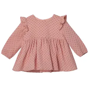 Conjuntos de ropa de verano para niñas, ropa de diseño personalizado y bombacho de algodón orgánico para recién nacidos, venta al por mayor