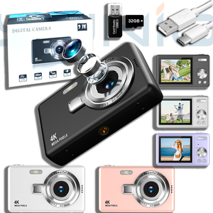 กล้องวิดีโอดิจิตอล Yuniq New 2025 หน้าจอ 2.4 นิ้ว 16X 4K หลายสี ขนาดกะทัดรัด พกพาสะดวก ชุดกล้องเดินทาง Q12 - Product Image 1