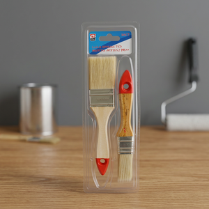 Set di 2 Pennelli a Doppia Punta 771 con Setole in Nylon, Manico in Legno e Ghiera in Plastica, Misure 1, 1.5, 12/Pallet - Product Image 2