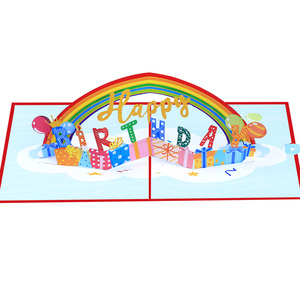 <span class=keywords><strong>Carte</strong></span> de vœux 3D <span class=keywords><strong>Arc</strong></span>-<span class=keywords><strong>en</strong></span>-<span class=keywords><strong>ciel</strong></span> de l'<span class=keywords><strong>anniversaire</strong></span>, <span class=keywords><strong>en</strong></span> papier découpé, pliable et imprimée, cadeau d'<span class=keywords><strong>anniversaire</strong></span> haut de gamme du Zhejiang - Product Image 2