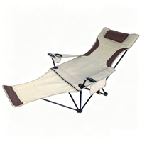 Chaise de jardin d'extérieur en toile Oxford, chaise de plage en métal, chaise de directeur portable de marque pour la pêche et le camping en extérieur