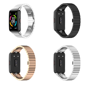 Tschick – bracelet en métal pour <span class=keywords><strong>Huawei</strong></span> <span class=keywords><strong>Band</strong></span> 6/6 Pro, bracelet intelligent en acier inoxydable pour Honor <span class=keywords><strong>Band</strong></span> <span class=keywords><strong>7</strong></span> 6 - Product Image 2