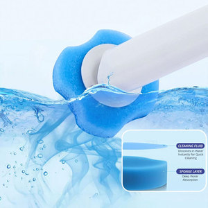 Sinh thái thân thiện nhà vệ sinh dùng một lần pit tông bàn chải có thể thay thế miếng bọt biển đầu treo tường chủ vệ sinh nhà sạch hơn - Product Image 3