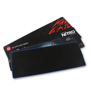 Tùy chỉnh màu đen xxl bàn phím Bàn chơi game chuột Pad nhà máy-in logo trên vải polyester thăng hoa Mousepad với biểu tượng tùy chỉnh - Product Image 2
