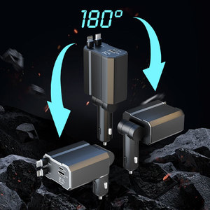Caricabatterie da auto a ricarica rapida 4 in <span class=keywords><strong>1</strong></span> con adattatore USB tipo C adattatore professionale per accendisigari per auto - Product Image 6