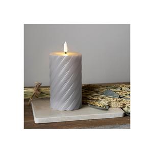 Star Trading LED-Echtwachs-Kerze Flamme Swirl 15x7,5cm grau - Product Image 2