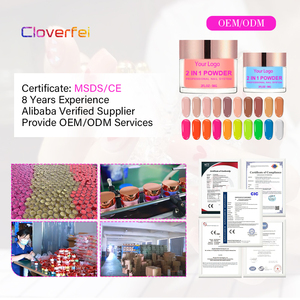 Polvere Acrilica Liscia di Alta Qualità EMA 10ml 1oz 2oz Rosa Burro Senza Effetto Marmorizzato 2 in 1 per Bellezza delle Unghie - Product Image 6