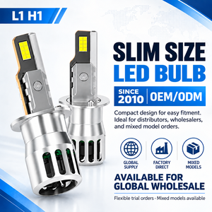 Phare de voiture LED haute puissance L1 H1 mini format 70W 8400LM 6500K avec puce 7035 et refroidissement par tube en cuivre – Vente en gros pour l'automobile - Product Image 1