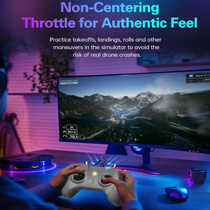 Contrôleur de simulateur de drone S8 Pro FPV pour pilotes débutants, formation, joystick métallique 8 canaux, prend en charge le vol virtuel/DRL - Product Image 2