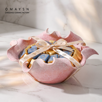Assiette à fruits en céramique Omaysn, assiettes en forme de fruits en céramique, assiettes à fruits en porcelaine, style côtier minimaliste pour table à manger