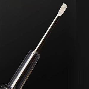 Stylo testeur de tension transparent classique, tournevis de test électrique portable pour la détection des fils sous tension/neutres - Product Image 4