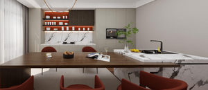 KINGV Modern <span class=keywords><strong>Minimalist</strong></span> Style Esstisch schrank - Product Image 5