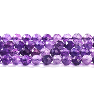 6/8/10 mét bán buôn 5A tự nhiên 96-khía cạnh thạch anh tím lỏng hạt chất lượng cao tinh thể tự nhiên đá cho DIY đồ trang sức làm - Product Image 3
