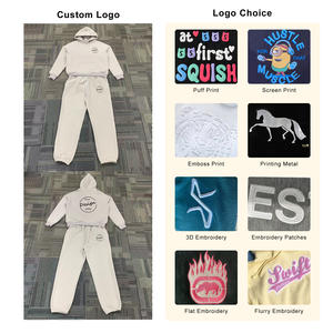 ชุดวอร์มโอเวอร์ไซส์สำหรับผู้หญิงชุดออกกำลังกายผ้าฝ้าย100ไม่ยับไม่ยับสำหรับฤดูหนาว - Product Image 2