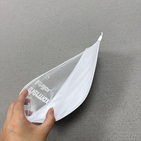 Sacs à fermeture éclair en plastique transparent blanc en vinyle personnalisé sac d'emballage de vêtement en PVC emballage de gant de vêtements imprimé de logo sacs à fermeture éclair