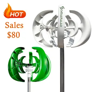 Grande vente Mini lanterne à faible RPM générateur à aimant Permanent Turbine éolienne produits d'énergie éolienne verticale
