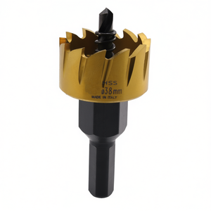 Lame de scie cloche HSS 38 mm revêtue de titane pour perçage du bois et du métal - Product Image 2