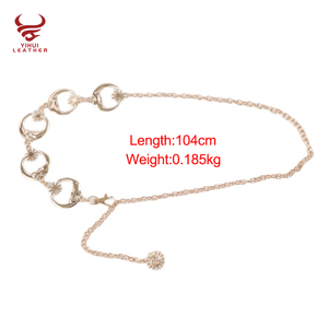 Diseñador de moda Punk Moon Metal <span class=keywords><strong>cinturones</strong></span> <span class=keywords><strong>dorados</strong></span> vestidos <span class=keywords><strong>cinturones</strong></span> colgantes mujeres cinturón de cadena de Metal - Product Image 3