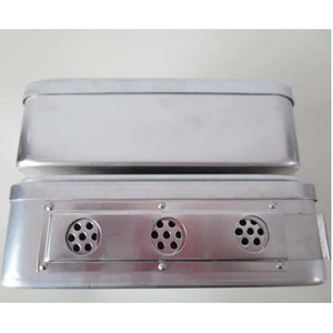 กล่องฆ่าเชื้อสแตนเลสทรงสี่เหลี่ยมพร้อมฝาปิดและรูสำหรับเก็บยา ขนาด 21 ซม. สำหรับใช้ในโรงพยาบาล - Product Image 2