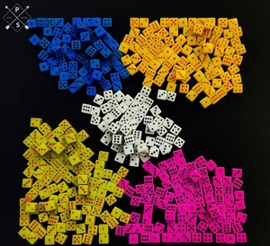 <span class=keywords><strong>5mm</strong></span> <span class=keywords><strong>DICE</strong></span> Trắng Acrylic Casino cờ Bạc giải trí - Product Image 3
