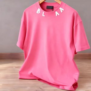 T-shirt firmate di alta qualità 100% <span class=keywords><strong>cotone</strong></span> senza maniche scollo a V stampa geometrica estiva casual da uomo vintage vestibilità ampia 300 grammi - Product Image 5