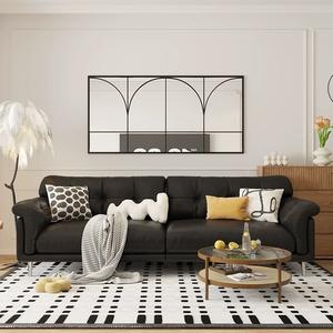 Carrelage miroir pour décoration murale Cadre noir Salon de maquillage Vanité avec miroir Décoration intérieure Luxe pour salon Chambre à coucher - Product Image 2