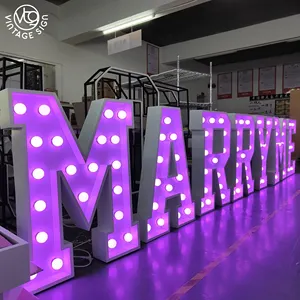 Giant 3d Free Standing Acrylic Lamp 3 Foot Marquee Letter Numbers Lights 4ft Led Letters Love Sign