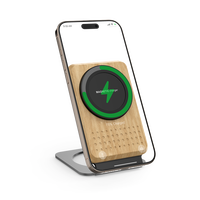 Nouveaux produits écologiques Chargeur de téléphone sans fil en bois de noyer Support 15W charge magnétique rapide pour téléphones mobiles