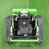 Mesin Pemotong Rumput Crawler Remote Control Harga Terjangkau Lebar Pemotongan 550MM Bertenaga Bensin untuk Segala Medan dan Kebun