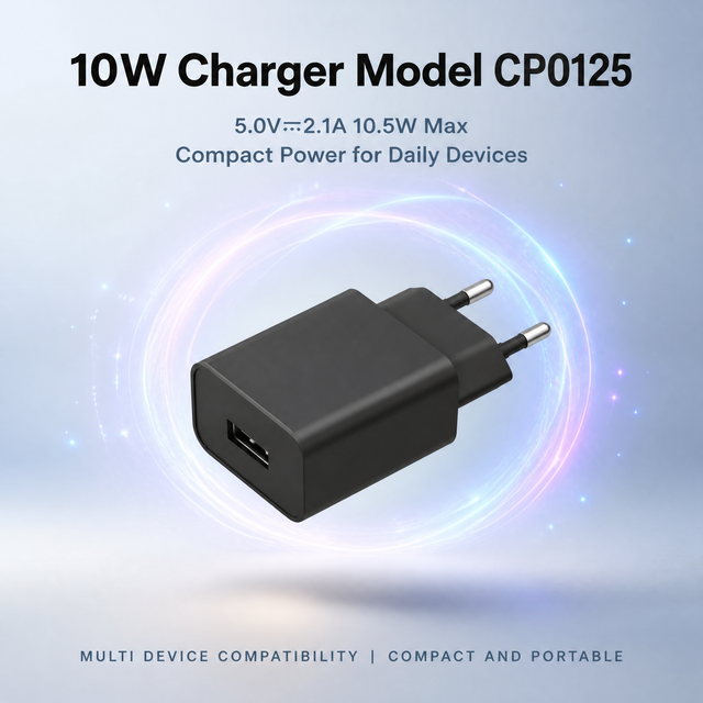 General-Purpose USB-C 10W Wall Charger 5V 2.1A Usb Charger Type c Retractable Cable Foldable Design for Mobile