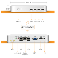 Mini PC de Escritorio Core I3/I5/I7 de 3ª a 14ª Generación, DDR4, SSD, Nuevo, con VGA, 4 USB 3.0, WIFI, Montaje VESA, Windows/Linux, Ventilador Inteligente