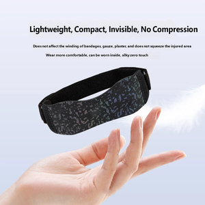 Sangle de genou réglable à gradient réfléchissant avec coussinet en silicone, attelle de soutien du genou pour la course, le basketball, le badminton et le fitness - Product Image 1